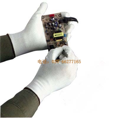 雷克蘭 白色聚酯纖維編織PU涂層手套