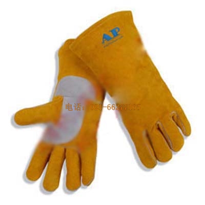 金黃色護(hù)掌燒焊手套