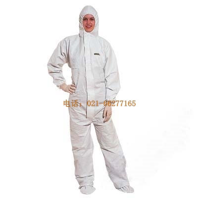 代爾塔 帶彈性兜帽無紡布防護(hù)服